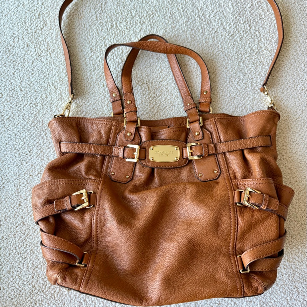 early 2010s Michael Kors Leather Shoulder Bag Tote